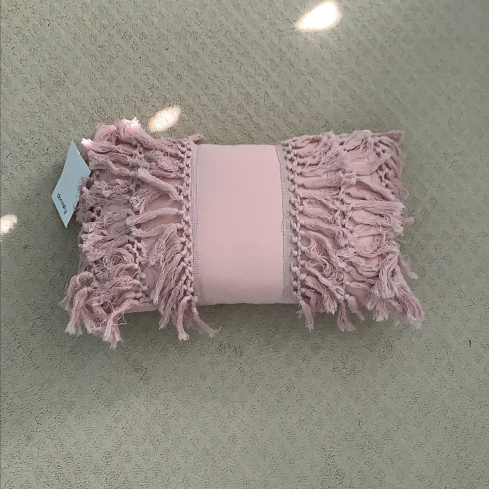 urban outfitters pink decorative pillow